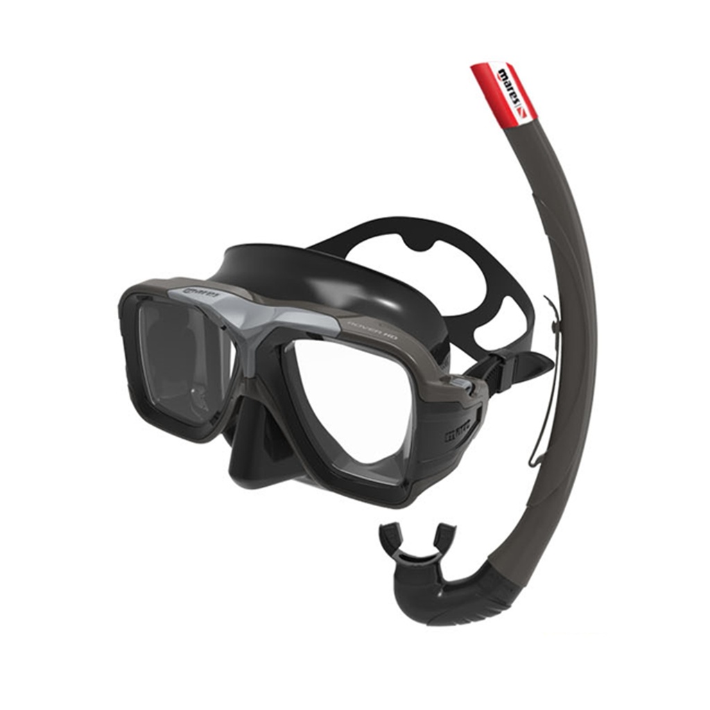 [068569] MASQUE MARES DC SET ROVER HD MASKS & SNORKELS  (JUPE : NOIR / CERCLAGE : NOIR-GRIS)