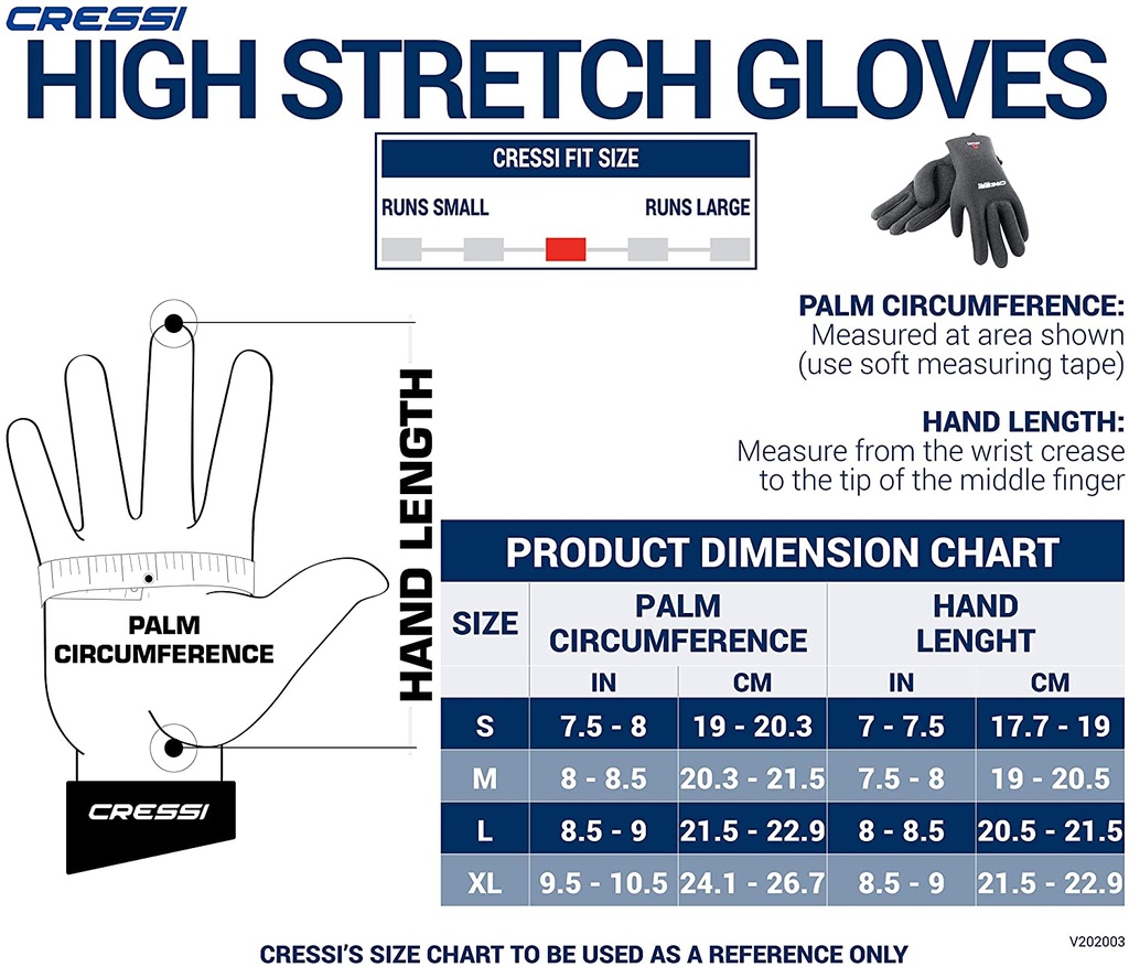 GANTS CRESSI HIGH STRETCH 3.5MM