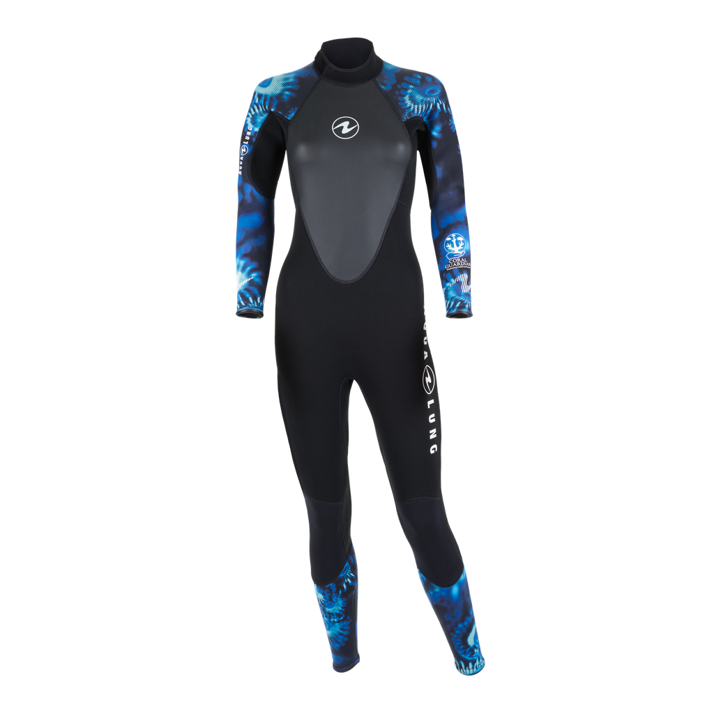 WETSUIT AQUALUNG HYDROFLEX CAM BLU WOMEN 3MM
