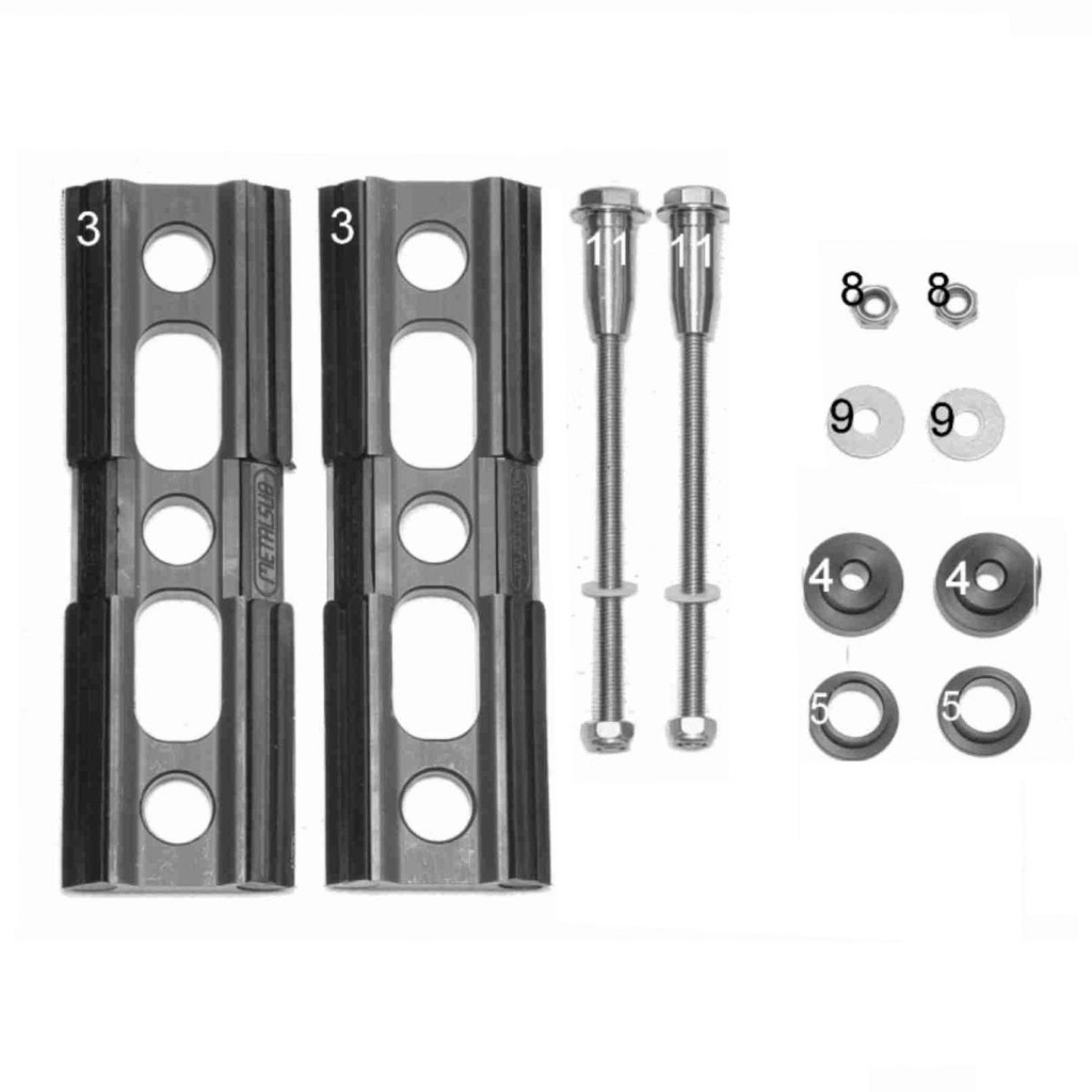QUICK RELEASE SYSTEM METALSUB SET 1 + 2