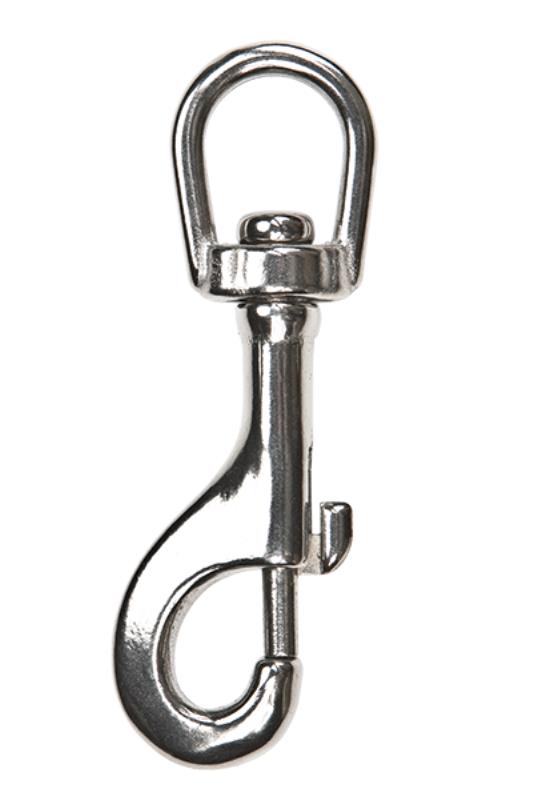 [034000] MOUSQUETON À TAGETTE ÉMERILLON EN INOX XDEEP SINGLE ENDED 9CM