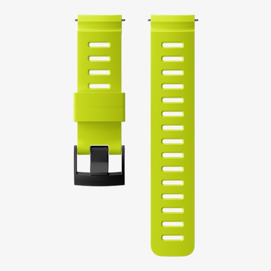 [037604] BRACELET SUUNTO KIT BRACELET EN SILICONE DIVE 1 24MM M (LIME/BLACK)