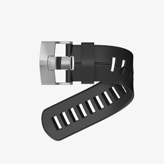 BRACELET SUUNTO KIT BRACELET D'EXTENSION NOIR EN SILICONE AVEC BOUCLE NOIRE POUR DX