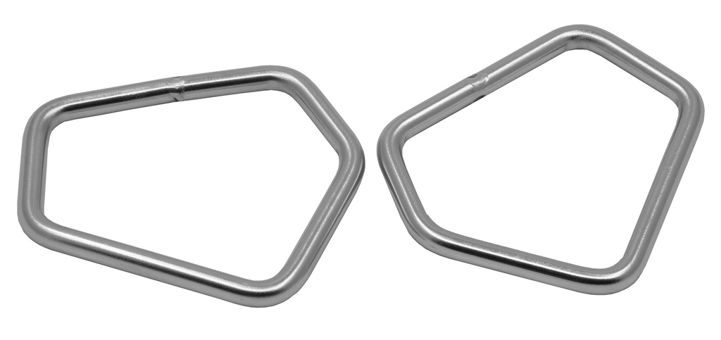 ANNEAU ESM POLYGON, SET OF 2