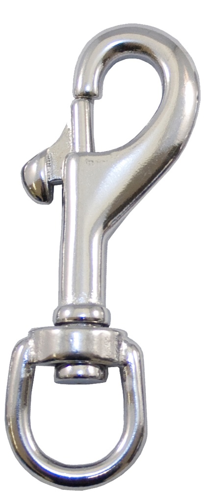 MOUSQUETON À TAGETTE ÉMERILLON EN INOX ESM 76 MM