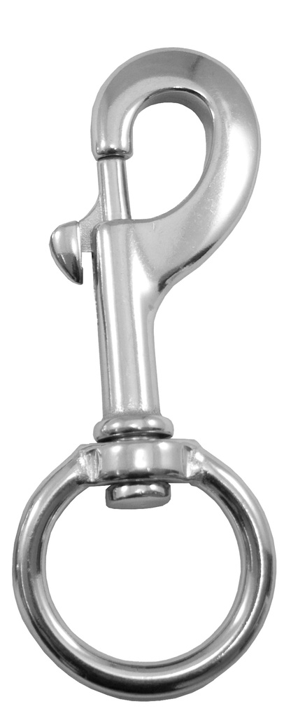 [044634] MOUSQUETON À TAGETTE ÉMERILLON EN INOX ESM 120 MM