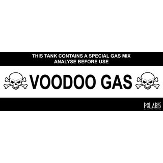AUTOCOLLANT POLARIS VOODOO GAS—  29 X 10 CM