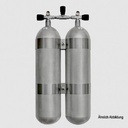 BOUTEILLE FABER BI 12L LONG/300 BAR HOT DIPPED