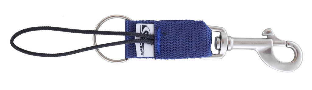 ATTACHE  ESM AVEC MOUSQUETON A TAGETTE EMERILLON ET ANNEAU BRISÉ