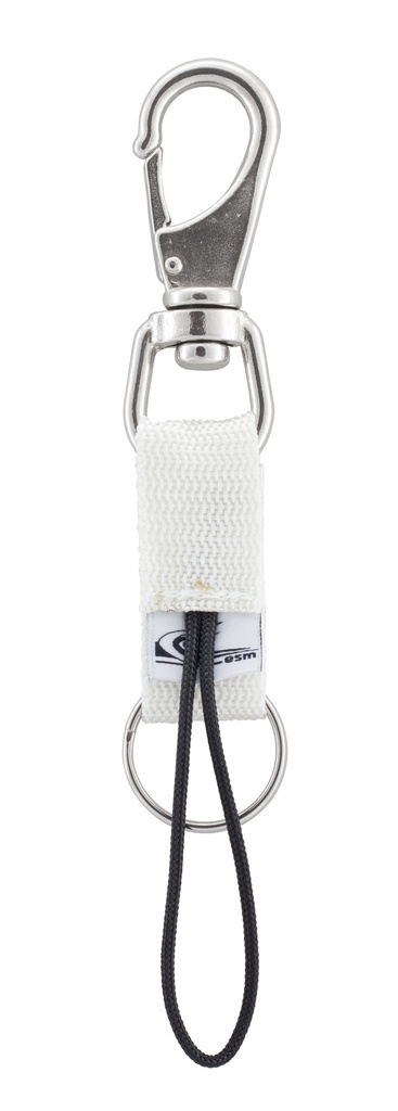 [048221] ATTACHE  ESM AVEC MOUSQUETON A EMERILLON ET ANNEAU BRISÉ (MULTICOULEUR)