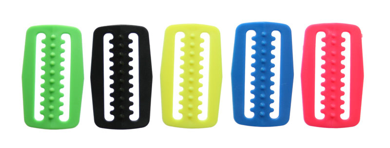 [048277] BOUCLE DE BLOQUAGE EN NYLON ESM AVEC DENTS (BLEU)