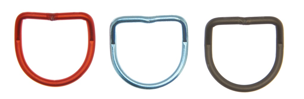 [048439] D-RING COUDÉ ALU ESM 40 MM (BLEU)