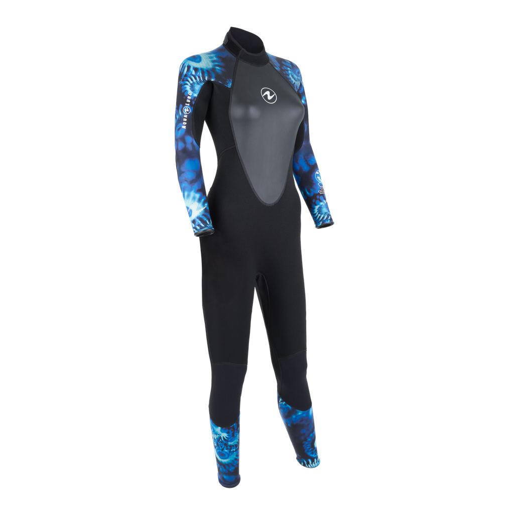 [056314] MONOPIECE AQUALUNG HYDROFLEX CAM BLU FEMME 3MM (XS, BLEU)