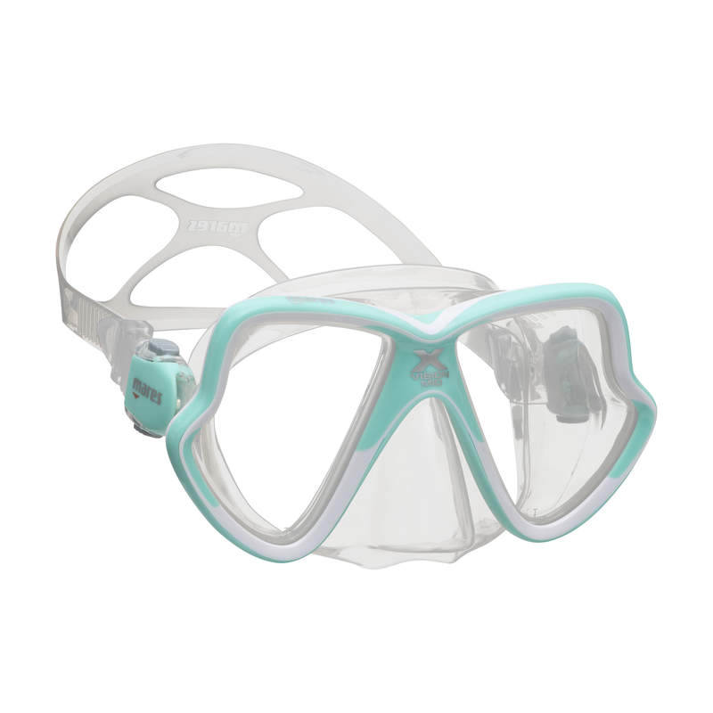 [059228] MASQUE MARES X-VISION MID 2.0 (JUPE : TRANSPARENT / CERCLAGE : AQUA-TRANSPARENT)