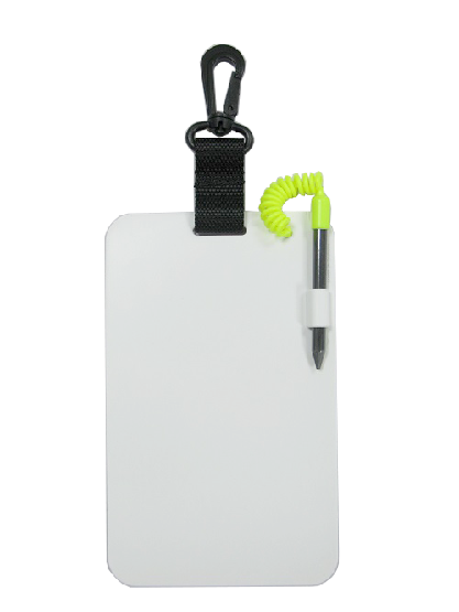 [061110] ARDOISE DIVE TECHNICS WRITING SLATE W/PLASTIC CLIP 150*185 