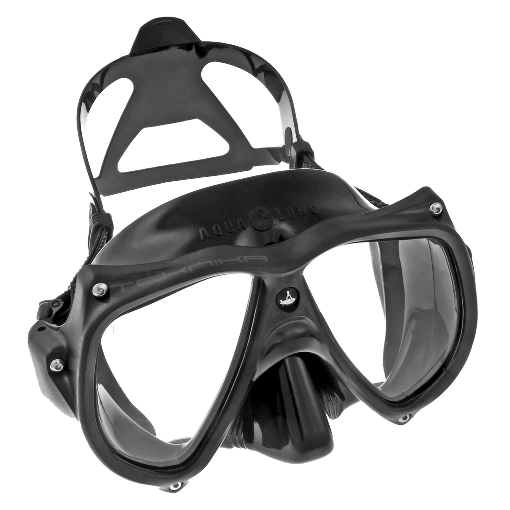 [068508] MASQUE AQUALUNG TEKNIKA  (JUPE : NOIR / CERCLAGE : NOIR)