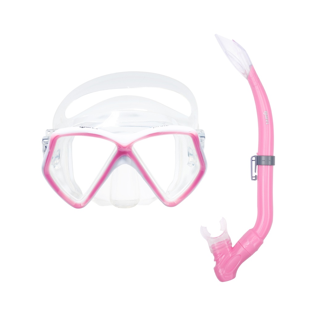 [068525] MASQUE MARES COMBO PIRATE (JUPE : TRANSPARENT / CERCLAGE : ROSE)