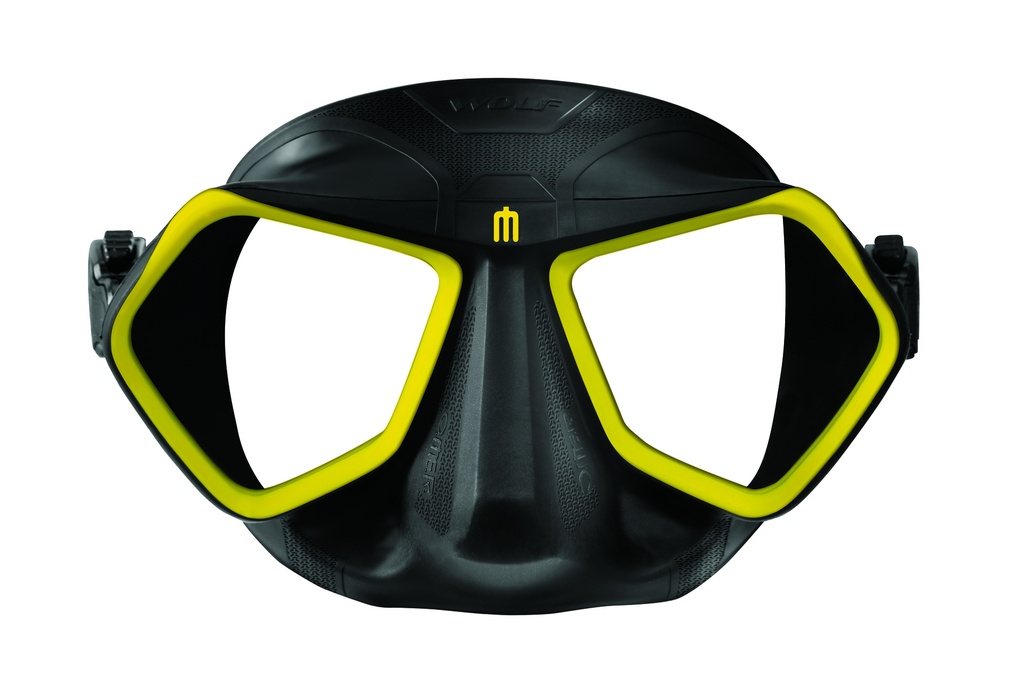 [068729] MASQUE OMER WOLF (JUPE : NOIR / CERCLAGE : JAUNE)