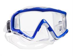 [068760] MASQUE SCUBAPRO CRYSTAL VU (JUPE : TRANSPARENT / CERCLAGE : BLEU)