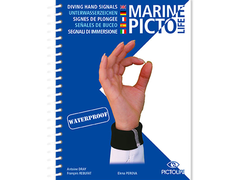 LIVRE MARINE PICTO LIFE SIGNES DE PLONGEE