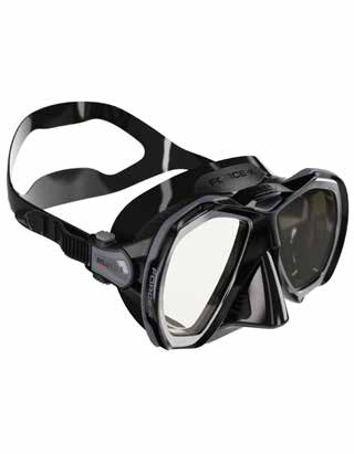 [074261] MASQUE MARES FORCE X (JUPE : NOIR / CERCLAGE : NOIR-ANTHRACITE)