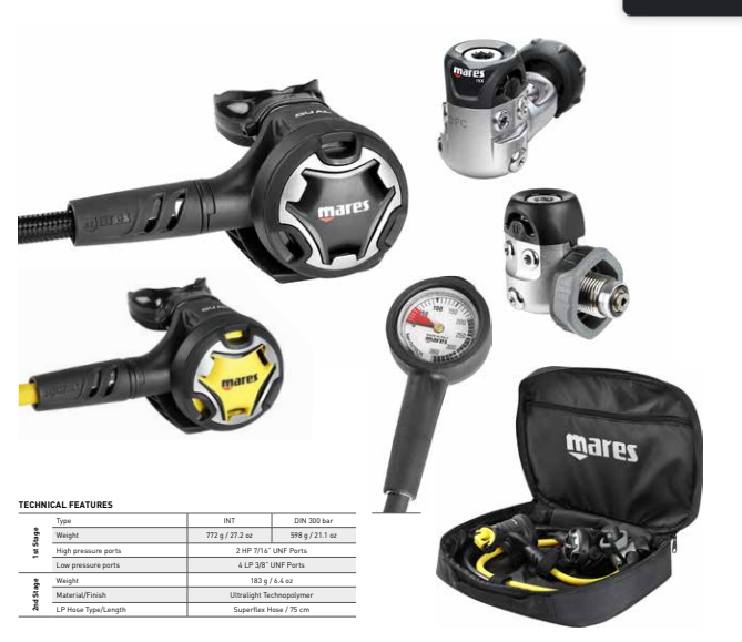 [074411] DETENDEUR MARES PACK DUAL 15X STARTER (INT)