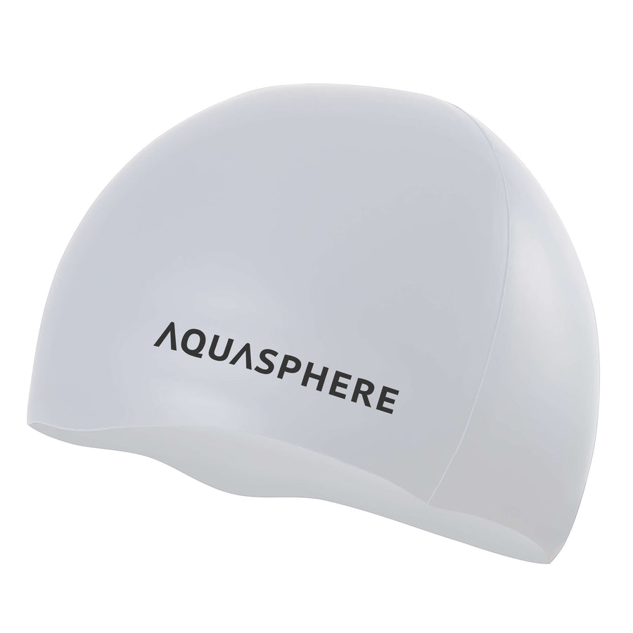 [074681] BONNET DE BAIN AQUALUNG PLAIN CAP (BLANC NOIR)