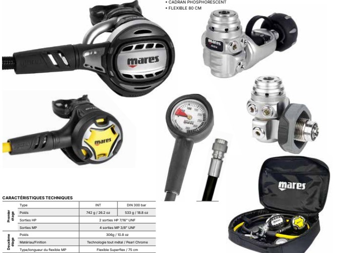 [075396] DETENDEUR MARES PACK ATLAS PREMIUM SET (INT)