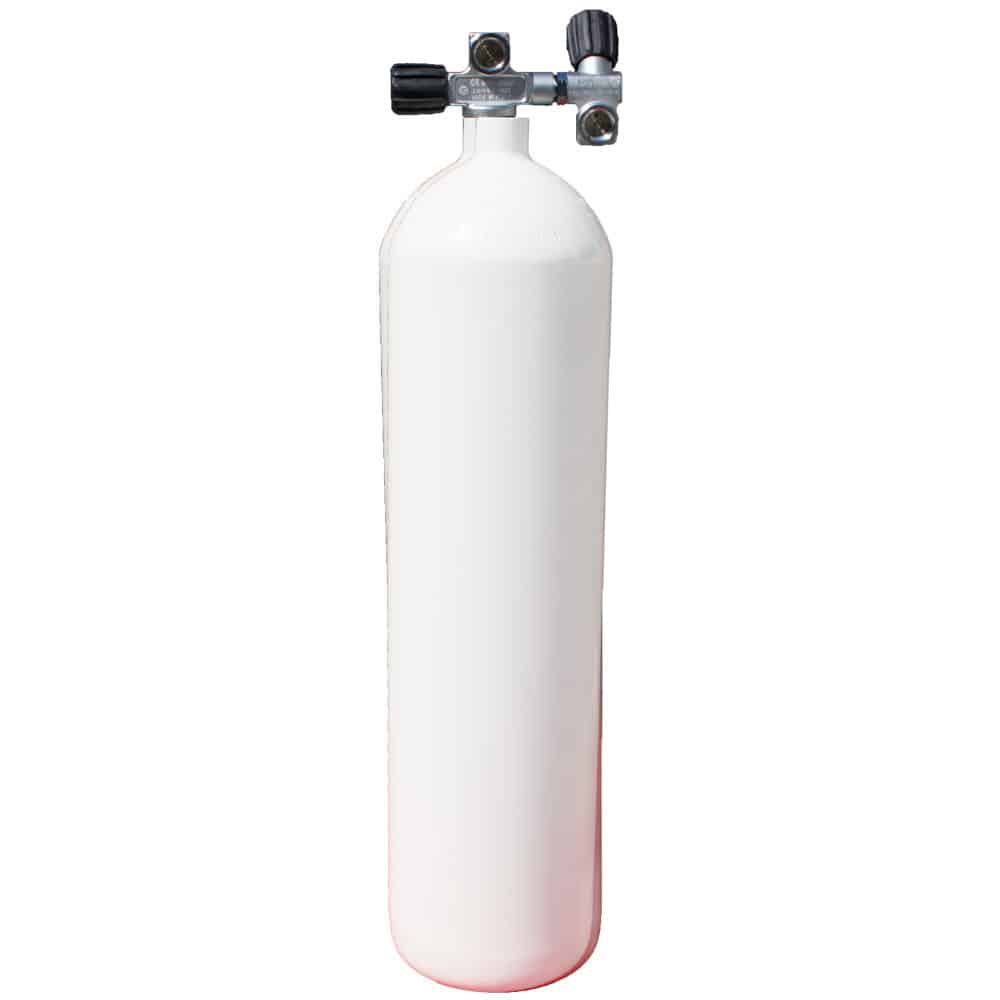[075860] BOUTEILLE ECS 12L LONG/232 BAR CONCAVE ROBINET 2 SORTIES