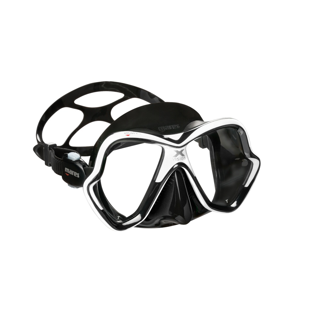 [005906] MASQUE MARES X-VISION (JUPE : NOIR / CERCLAGE : NOIR-BLANC)