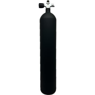 [073204] BOUTEILLE POLARIS ECS 8,5L /232 BAR CONCAVE BLACK ROBINET 1 SORTIE EXP. LEFT 