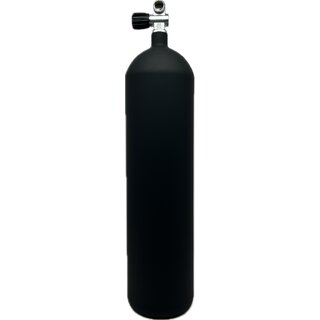 [073209] BOUTEILLE POLARIS ECS 12L LONG/ 230 BAR CONCAVE BLACK ROBINET MONO