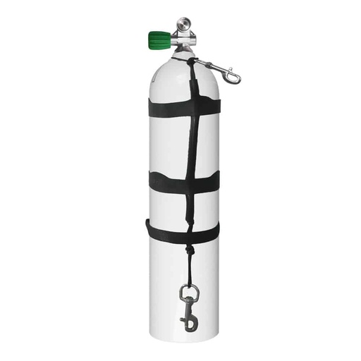 [074699] BOUTEILLE BTS LUXFER 7L/200 BAR ALU  ROBINET MONO M26 Rigged