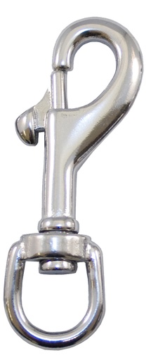 [044632] MOUSQUETON À TAGETTE ÉMERILLON EN INOX ESM 76 MM