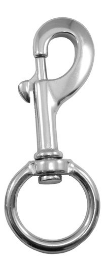 [044634] MOUSQUETON À TAGETTE ÉMERILLON EN INOX ESM 120 MM
