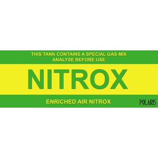 [046534] AUTOCOLLANT POLARIS NITROX - 29 X 10 CM