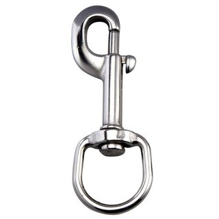 [046573] MOUSQUETON À TAGETTE ÉMERILLON EN INOX POLARIS 10 CM CM