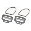 BOUCLE SLIDING D-RING EN INOX POLARIS